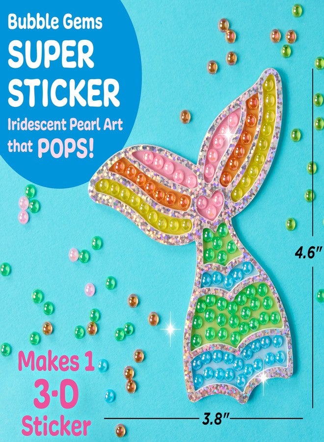Creativity for Kids Bubble Gem Super Sticker: Mermaid, Crafts and Gifts for Girls, Mini Diamond Painting Kits for Kids, Small Mermaid Gifts and Easter Basket Stuffers, Crafts for Girls (Ages 6+) - Image 2